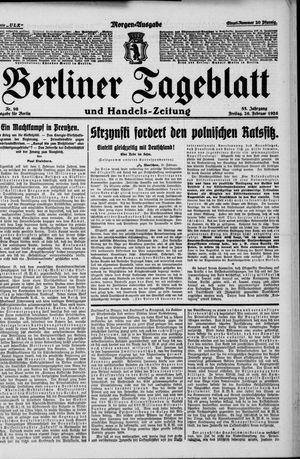 Berliner Tageblatt und Handels-Zeitung on Feb 26, 1926