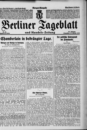 Berliner Tageblatt und Handels-Zeitung vom 27.02.1926