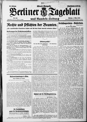 Berliner Tageblatt und Handels-Zeitung vom 01.03.1926