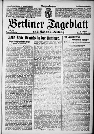 Berliner Tageblatt und Handels-Zeitung on Mar 2, 1926