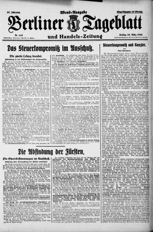 Berliner Tageblatt und Handels-Zeitung vom 26.03.1926