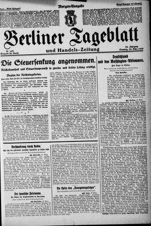 Berliner Tageblatt und Handels-Zeitung vom 28.03.1926