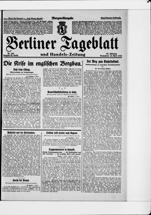 Berliner Tageblatt und Handels-Zeitung on Apr 10, 1926