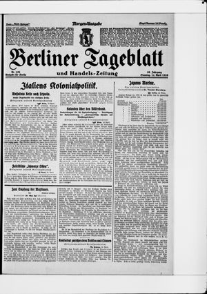 Berliner Tageblatt und Handels-Zeitung on Apr 11, 1926