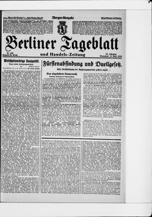 Berliner Tageblatt und Handels-Zeitung vom 17.04.1926