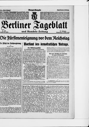 Berliner Tageblatt und Handels-Zeitung vom 29.04.1926