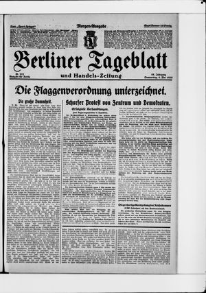 Berliner Tageblatt und Handels-Zeitung on May 6, 1926