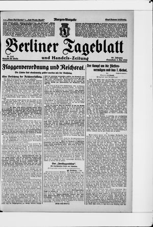 Berliner Tageblatt und Handels-Zeitung vom 08.05.1926