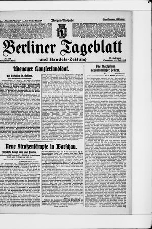 Berliner Tageblatt und Handels-Zeitung vom 15.05.1926