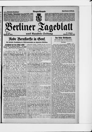 Berliner Tageblatt und Handels-Zeitung vom 19.05.1926