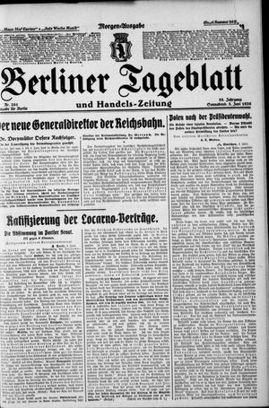 Berliner Tageblatt und Handels-Zeitung vom 05.06.1926
