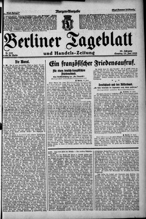 Berliner Tageblatt und Handels-Zeitung vom 13.06.1926