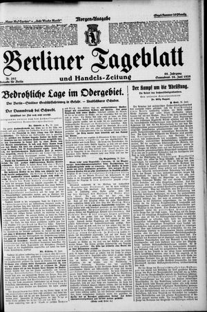 Berliner Tageblatt und Handels-Zeitung vom 26.06.1926