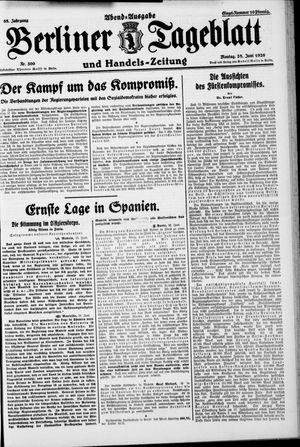 Berliner Tageblatt und Handels-Zeitung vom 28.06.1926