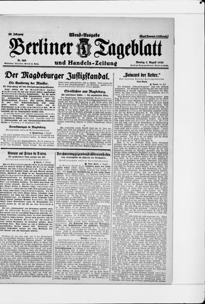 Berliner Tageblatt und Handels-Zeitung vom 02.08.1926
