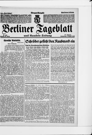 Berliner Tageblatt und Handels-Zeitung vom 05.08.1926