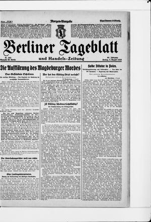Berliner Tageblatt und Handels-Zeitung vom 06.08.1926