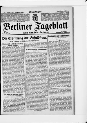 Berliner Tageblatt und Handels-Zeitung vom 21.08.1926