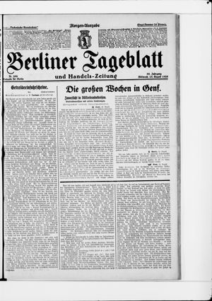 Berliner Tageblatt und Handels-Zeitung on Aug 25, 1926