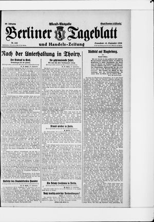 Berliner Tageblatt und Handels-Zeitung vom 18.09.1926