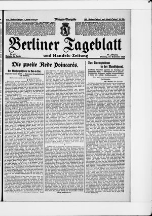 Berliner Tageblatt und Handels-Zeitung vom 28.09.1926