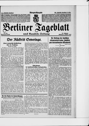Berliner Tageblatt und Handels-Zeitung vom 06.10.1926