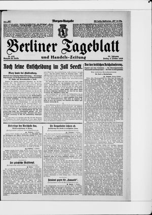 Berliner Tageblatt und Handels-Zeitung vom 08.10.1926