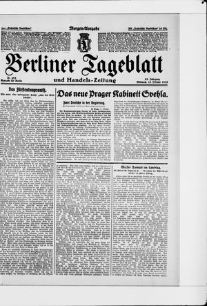 Berliner Tageblatt und Handels-Zeitung vom 13.10.1926