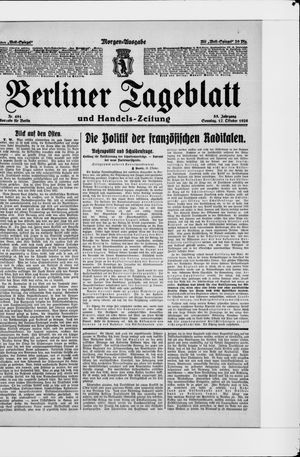 Berliner Tageblatt und Handels-Zeitung vom 17.10.1926