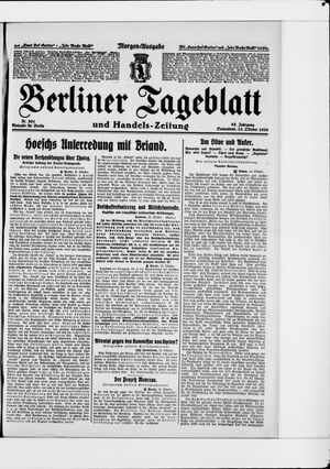 Berliner Tageblatt und Handels-Zeitung vom 23.10.1926