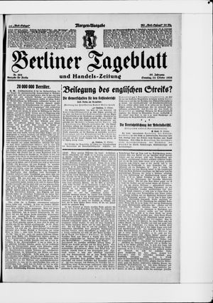 Berliner Tageblatt und Handels-Zeitung vom 24.10.1926