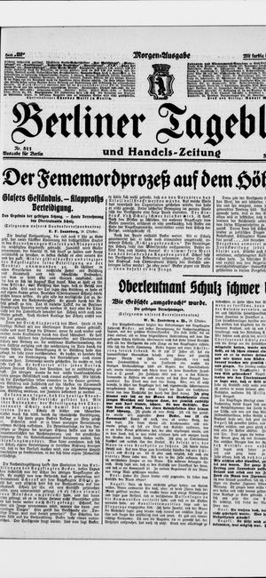 Berliner Tageblatt und Handels-Zeitung vom 28.10.1926