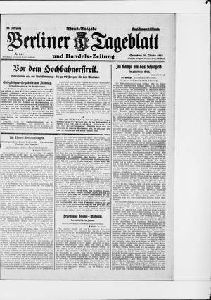 Berliner Tageblatt und Handels-Zeitung vom 30.10.1926