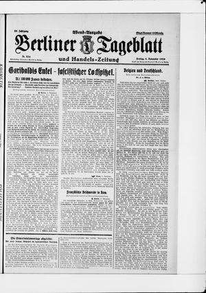 Berliner Tageblatt und Handels-Zeitung vom 05.11.1926