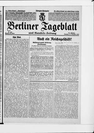 Berliner Tageblatt und Handels-Zeitung vom 23.11.1926