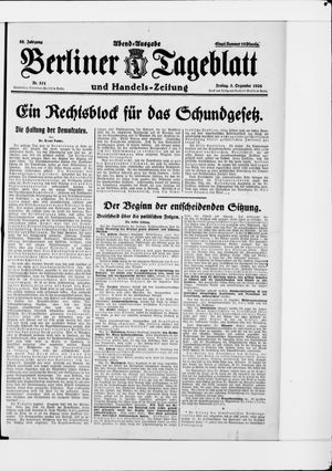 Berliner Tageblatt und Handels-Zeitung vom 03.12.1926