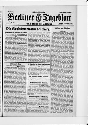 Berliner Tageblatt und Handels-Zeitung vom 08.12.1926
