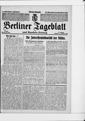 Berliner Tageblatt und Handels-Zeitung vom 21.12.1926