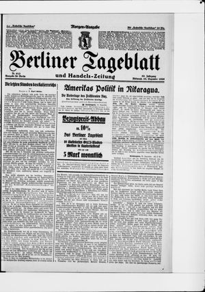 Berliner Tageblatt und Handels-Zeitung vom 29.12.1926
