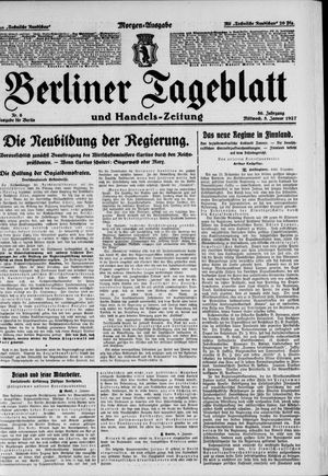 Berliner Tageblatt und Handels-Zeitung on Jan 5, 1927