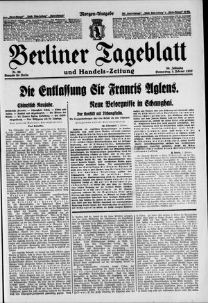 Berliner Tageblatt und Handels-Zeitung vom 03.02.1927