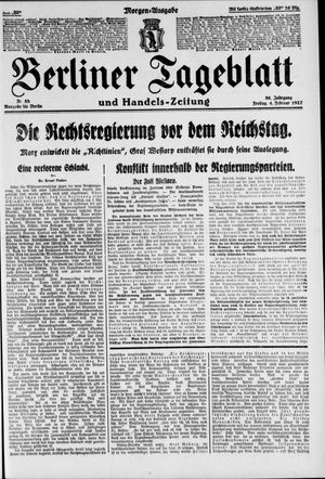 Berliner Tageblatt und Handels-Zeitung vom 04.02.1927