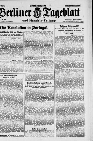 Berliner Tageblatt und Handels-Zeitung on Feb 8, 1927