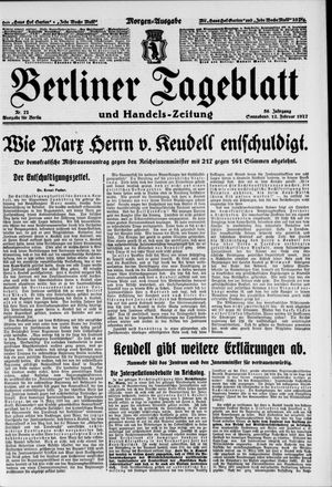 Berliner Tageblatt und Handels-Zeitung vom 12.02.1927