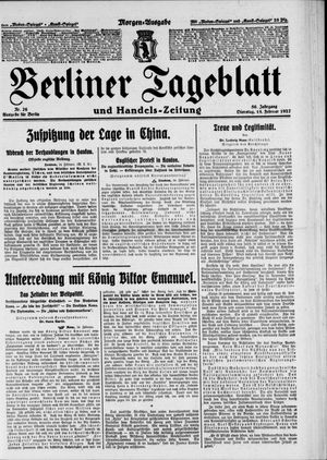 Berliner Tageblatt und Handels-Zeitung on Feb 15, 1927