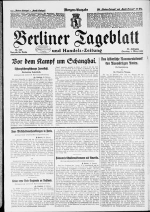 Berliner Tageblatt und Handels-Zeitung on Mar 1, 1927