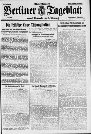 Berliner Tageblatt und Handels-Zeitung vom 03.03.1927
