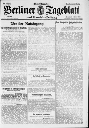 Berliner Tageblatt und Handels-Zeitung vom 05.03.1927