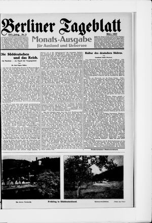 Berliner Tageblatt und Handels-Zeitung on Mar 7, 1927