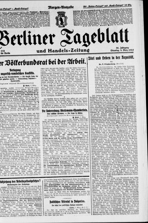 Berliner Tageblatt und Handels-Zeitung vom 08.03.1927
